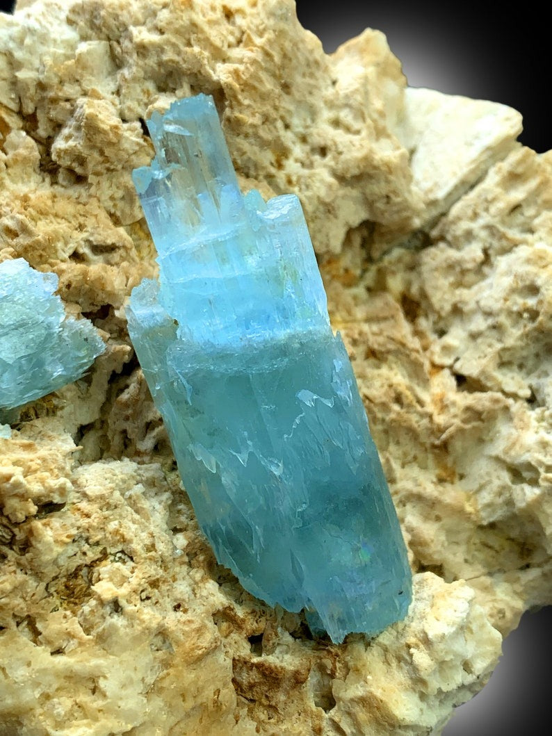 Natural Blue Aquamarine Crystals on Matrix, Mineral Specimen, Aquamarine Cluster, Aquamarine from Shigar valley Skardu Pakistan - 6.2 Kg