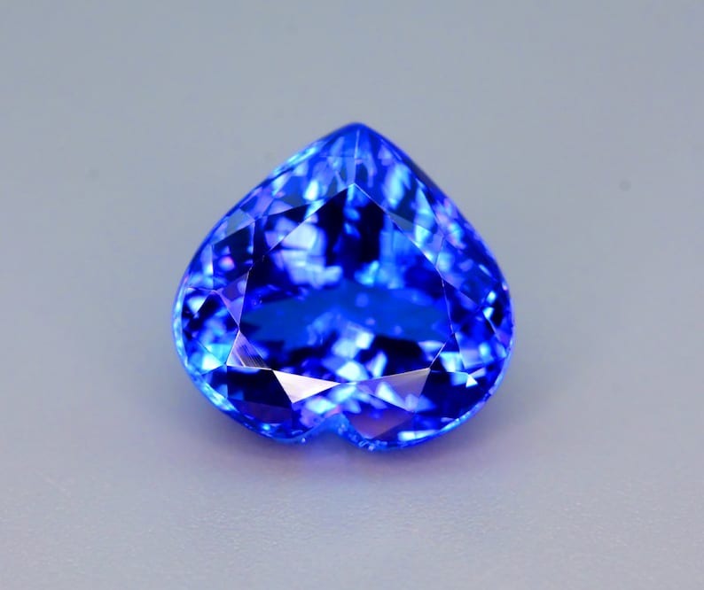 Tanzanite Gemstone, Flawless Loupe Clean, Tanzanite Loose Stone, Tanzanite Jewelry, Perfect Heart Shape Tanzanite Stone, 11.88 cts