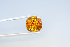 Shiny Full Fire Sphene Gemstone, Cusshion Cut Faceted Rare Sphene, Loose Gemstone - 4.95 CT