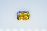 Shiny Full Fire Sphene Gemstone, Cusshion Cut Faceted Rare Sphene, Loose Gemstone - 6.80 CT