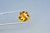 Round Shape Shiny Full Fire Sphene Gemstone, Faceted Rare Sphene, Loose Gemstone - 1.75 CT