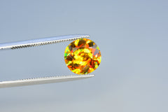 Round Shape Shiny Full Fire Sphene Gemstone, Faceted Rare Sphene, Loose Gemstone - 1.75 CT