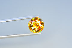 Round Shape Shiny Full Fire Sphene Gemstone, Faceted Rare Sphene, Loose Gemstone - 1.75 CT