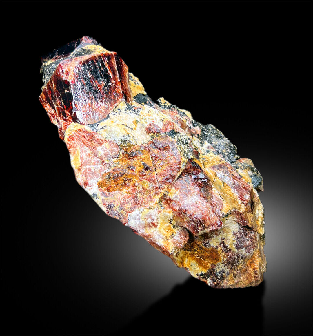 RED ZIRCON SPECIMEN | RED ZIRCON CRYSTALS | ZIRON STONE | RED ZIRCONIA | ZIRCON GEMSTONE | RAW GEMSTONE | MINERAL SPECIMEN | 2238 G