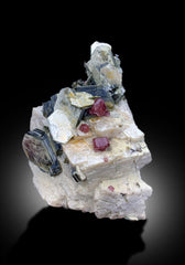 PINK APATITE CRYSTALS WITH STAR MICA AND FELDSPAR MINERAL SPECIMEN FROM SKARDU PAKISTAN - 1607 GRAM