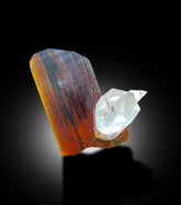 NATURAL RED COLOR BROOKITE WITH QUARTZ, RARE BROOKITE, BROOKITE CRYSTAL, BROOKITE STONE, RAW MINERAL, BROOKITE SPECIMEN - 9.35 CT