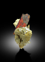 NATURAL RED COLOR BROOKITE CRYSTAL ON MATRIX, BROOKITE SPECIMEN, RARE MINERAL, BROOKITE STONE, CRYSTAL SPECIMEN - 14.95 CT