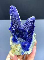 Rare Blue Afghanite on Matrix from Afghanistan - 289 gram