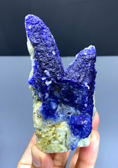 Rare Blue Afghanite on Matrix from Afghanistan - 289 gram