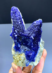 Rare Blue Afghanite on Matrix from Afghanistan - 289 gram
