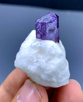 Purple Scapolite on Marble Matrix from Badakshan Afghanistan - 16 gram