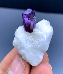 Purple Scapolite on Marble Matrix from Badakshan Afghanistan - 16 gram