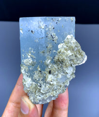 Blue Aquamarine Crystal with Mica from Pakistan - 288 gram