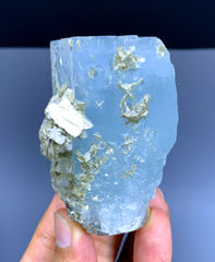 Blue Aquamarine Crystal with Mica from Pakistan - 288 gram