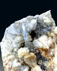 Natural Aquamarine Crystal with Mica on Feldspar from Skardu Pakistan - 737 gram
