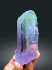 Transparent Bicolor Kunzite Crystal, Spodumene Kunzite, Raw Kunzite Stone, Kunzite Specimen, Kunzite from Afghanistan - 195 gram