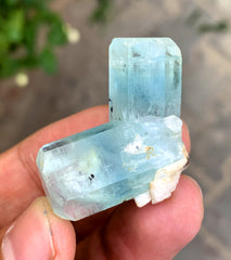 Twinned Blue Aquamarine Crystals from Shigar valley Pakistan - 20 gram