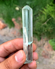 Diamond Cut Transparent Blue Aquamarine Crystal from Pakistan - 17 gram
