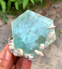 Blue Aquamarine with Mica from Pakistan - 250 gram