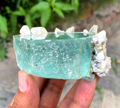 Blue Aquamarine with Mica from Pakistan - 250 gram
