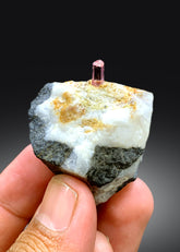 Imperial Pink Katlang Topaz on Matrix from Pakistan, 58 gram