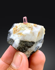 Imperial Pink Katlang Topaz on Matrix from Pakistan, 58 gram