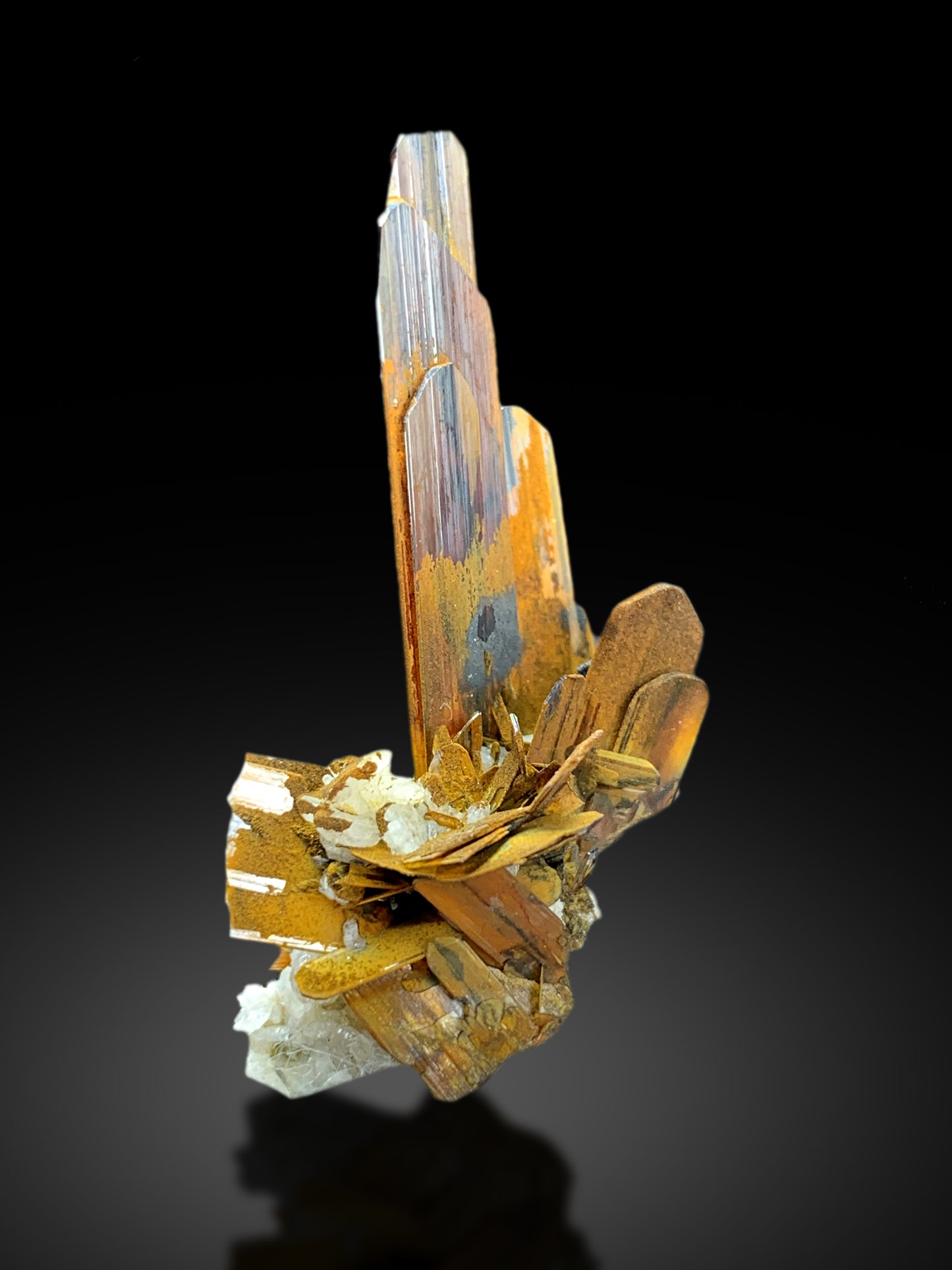 Rare Red Brookite Cluster from Baluchistan Pakistan - 15.45 carat