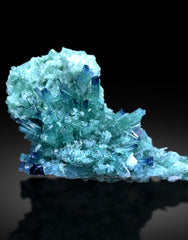 Bluish Green Indicolite Tourmaline Bunch from Afghanistan - 118 gram