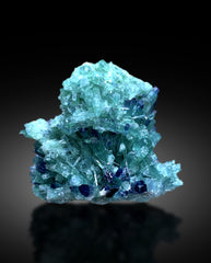 Bluish Green Indicolite Tourmaline Bunch from Afghanistan - 118 gram