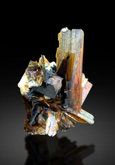 Rare Red Brookite Cluster on Matrix from Baluchistan Pakistan - 20 grams