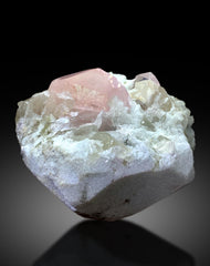 Pink Morganite Crystals on Quartz and Albite Specimen from Afghanistan - 1005 gram