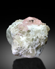 Pink Morganite Crystals on Quartz and Albite Specimen from Afghanistan - 1005 gram