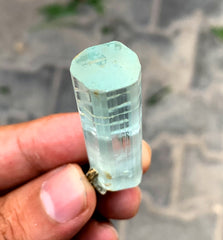 Transparent Blue Aquamarine Crystal from Shigar valley Pakistan - 19 gram