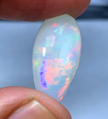 Full Fire Honeycomb Opal Cabochon, Ethiopian Earth Mined Welo Opal Cabochon - 8.70 carat