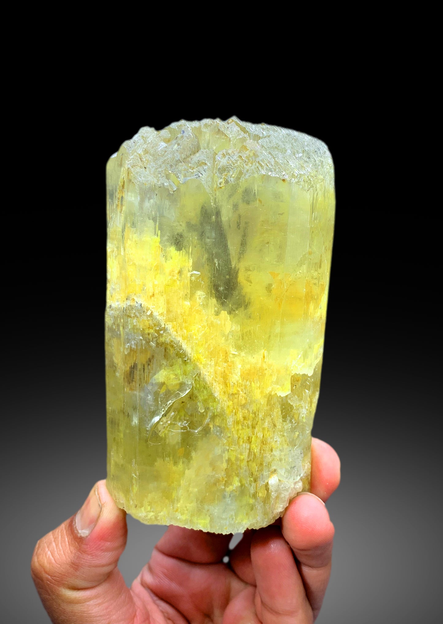 Yellow Color Triphane Kunzite Crystal from Afghanistan - 708 gram