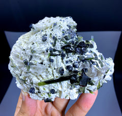 Bicolor Tourmaline Cluster on Albite from Afghanistan - 259 gram