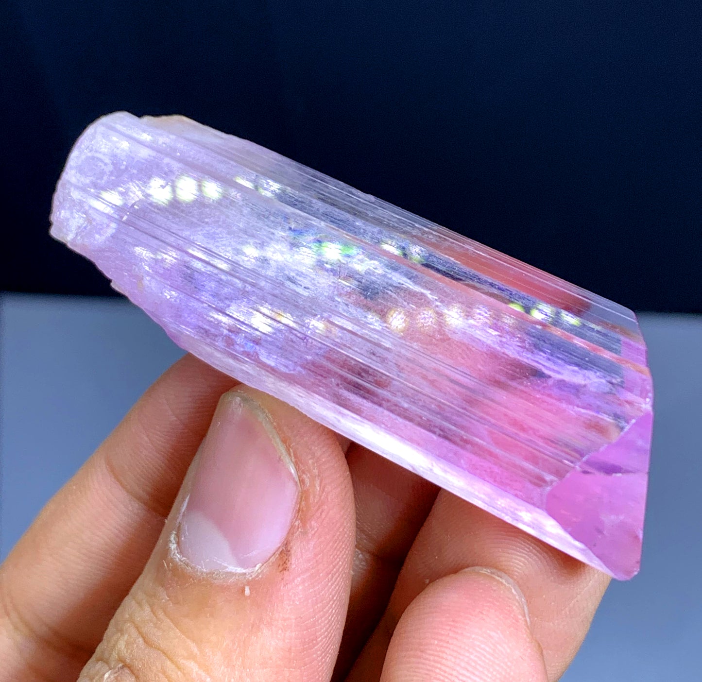 v Shape Terminated Pink Kunzite Crystal from Afghanistan - 28 grams
