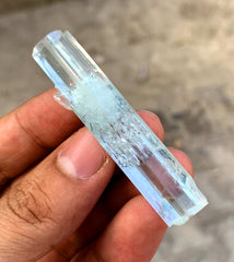 Transparent Blue Aquamarine with Quartz from Shigar valley Pakistan - 17 gram