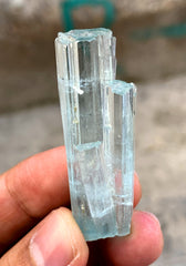 Transparent Blue Aquamarine Cluster from Shigar valley Pakistan - 17 gram