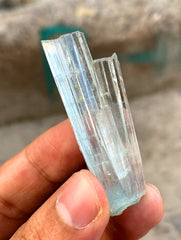 Transparent Blue Aquamarine Cluster from Shigar valley Pakistan - 17 gram