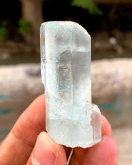 Terminated Blue Aquamarine Crystal from Pakistan - 43 gram