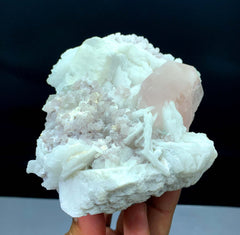 Pink Morganite on Albite Lepidolite and Feldspar from Afghanistan - 674 gram