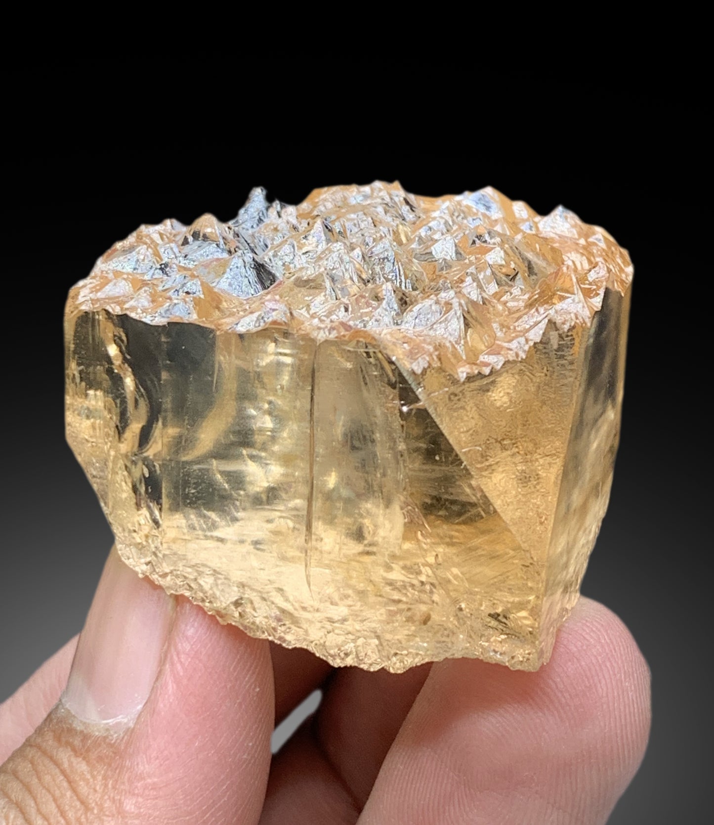 Natural Topaz Crystal with Etched Terminations from Skardu Pakistan - 98 gram