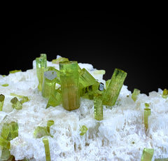 Watermelon Tourmaline Crystals on Feldspar from Afghanistan - 146 gram