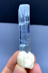 Gemmy Blue Aquamarine on Albite from Shigar valley Pakistan - 14 gram