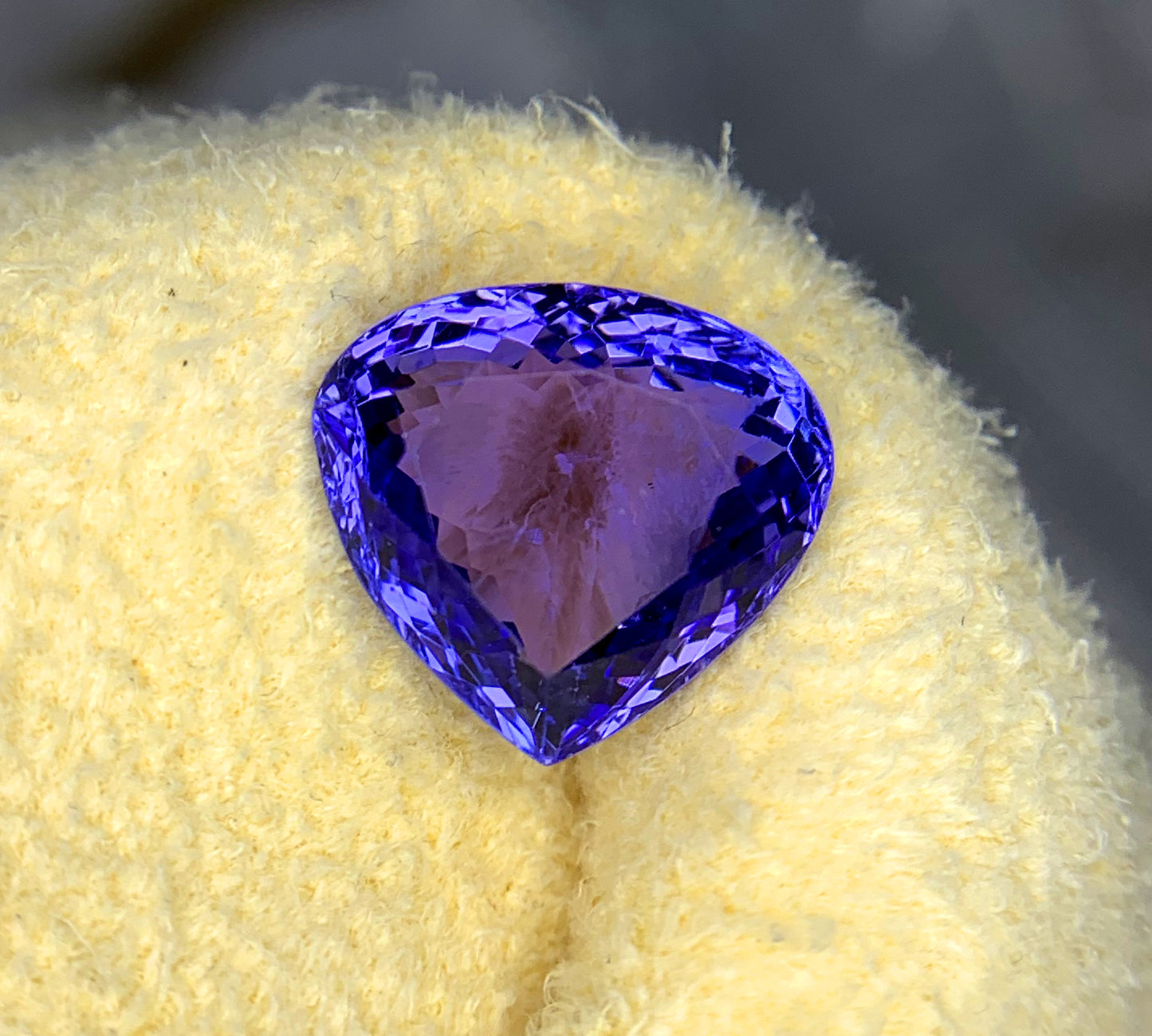 Heart Shape Blue Tanzanite Gemstone, Tanzanite Faceted Cut Stone, Loose Gemstone, Tanzanite Jewelry - 6.20 CT