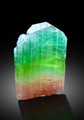 Natural Tricolor Tourmaline Crystal from Paprok Afghanistan - 43 gram