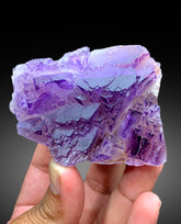Natural Purple Phantom Fluorite Specimen from Baluchistan Pakistan - 290 gram