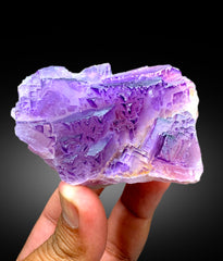 Natural Purple Phantom Fluorite Specimen from Baluchistan Pakistan - 290 gram