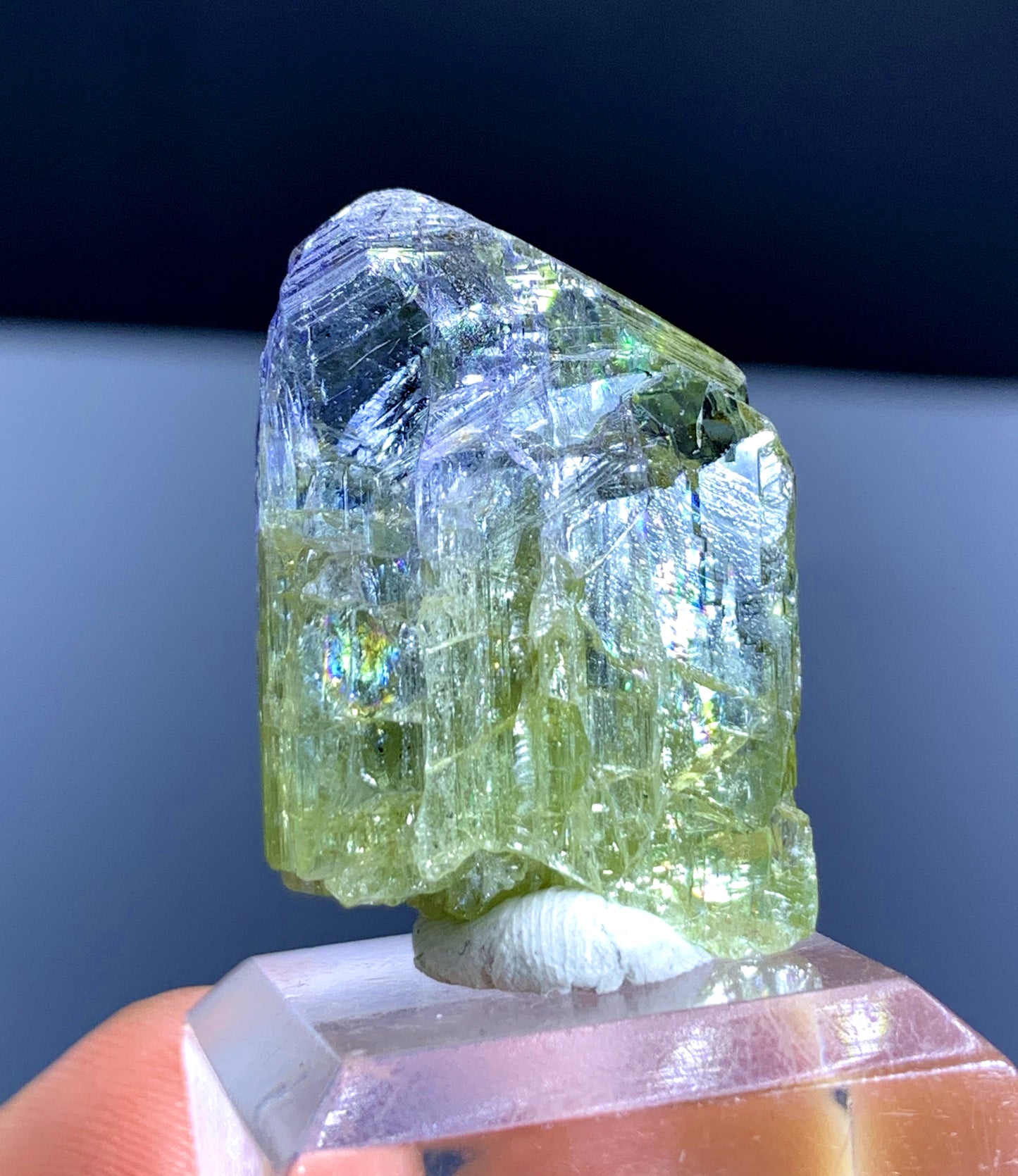 Natural Bicolor Tanzanite Crystal from Tanzania - 15 gram
